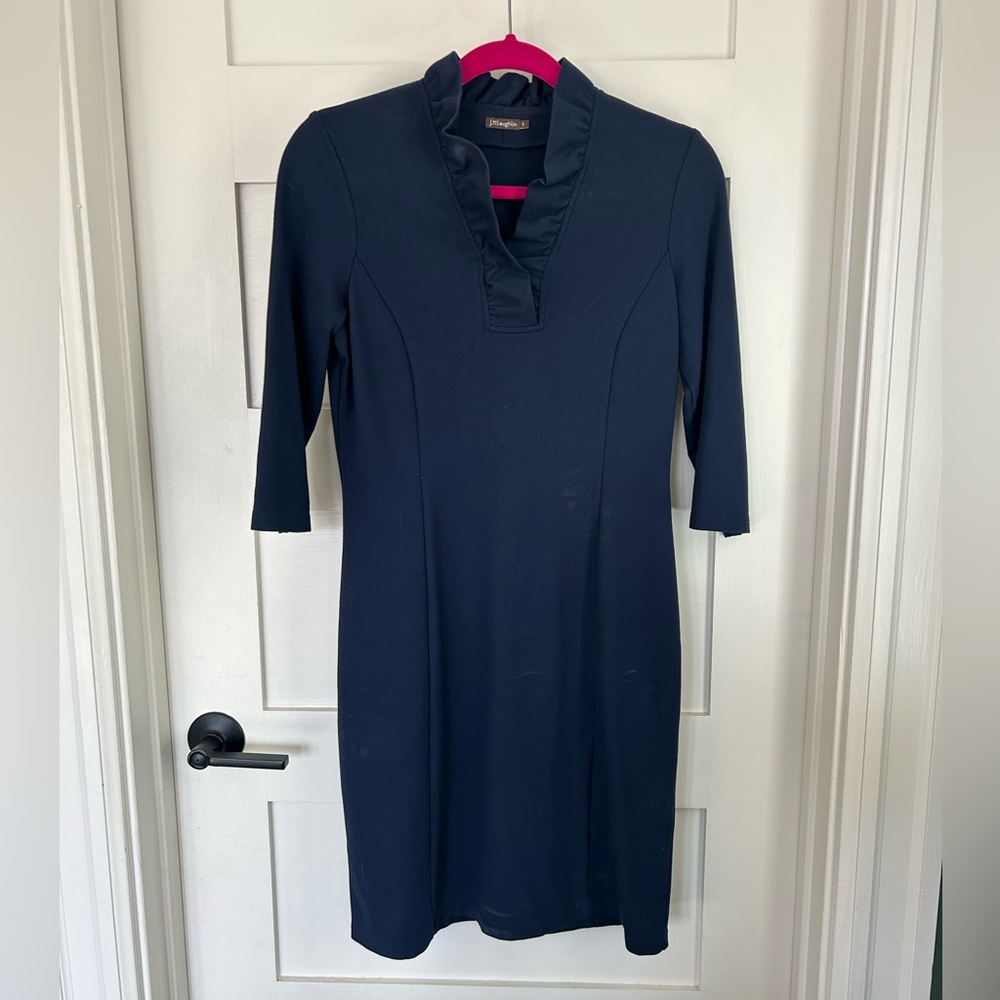 J. McLaughlin Navy Blue Dress
